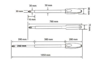 Portail battant motorisé 3m VOGEL H.120cm blanc + Motorisation TANKER B250