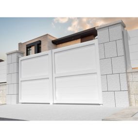 Portail battant plein NAFASI 4000x1907mm (Blanc)