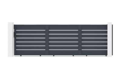 Portail coulissant 4,5m VOGEL H140cm + motorisation Ranger C300 | Castorama