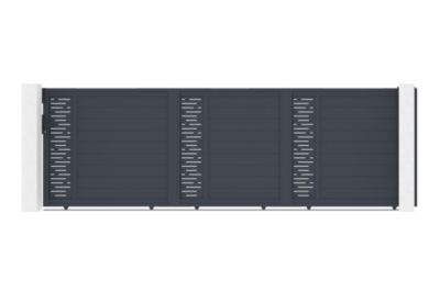Portail coulissant 5m ARLBERG H.160 aluminium gris