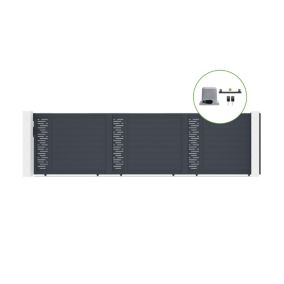 Portail coulissant 6m ARLBERG H.160cm alu + motorisation RANGER C300