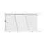Portail coulissant aluminium Bournois blanc 9016 brillant - 300 x h.173,3 cm