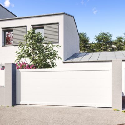 Portail coulissant en aluminium MARYN 3.56X1.35 9016