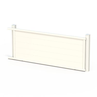 Portail coulissant en aluminium Maryn 4.06X1.65m blanc 9016