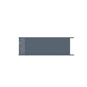 Portail coulissant frejus conceptuel 400x166,8 cm Gris anthracite 7016 Jardimat