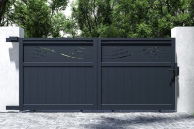 Portail coulissant motorisé 3m HALTI H.140cm + Motorisation RANGER C300