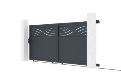Portail coulissant motorisé 4m HALTI H.140cm + Motorisation RANGER C300