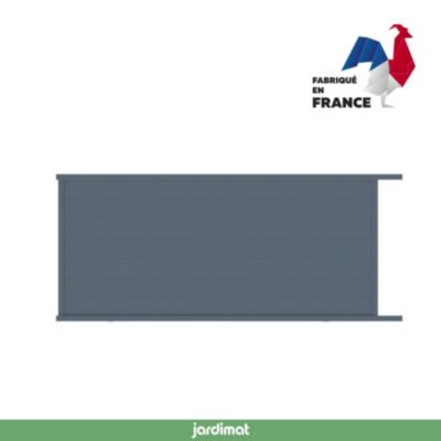 Portail coulissant motorisé chalon 400x184,6 cm Gris anthracite 7016 Jardimat