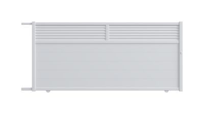 Portail coulissant Nazare aluminium blanc 9016 - 360 x h.164 cm 4ALU