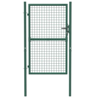 Portail de clôture,Porte de jardin,Portillons de jardin en acier 100x150 cm vert