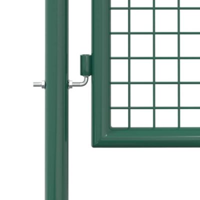 Portail de clôture,Porte de jardin,Portillons de jardin en acier 100x150 cm vert
