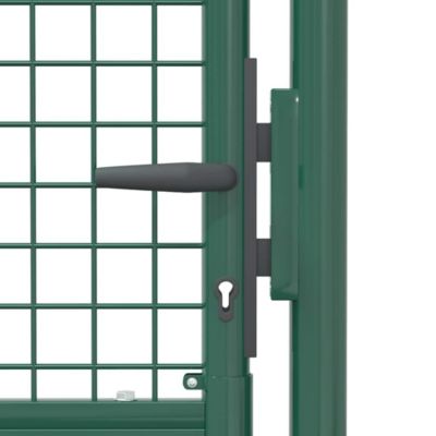 Portail de clôture,Porte de jardin,Portillons de jardin en acier 100x150 cm vert