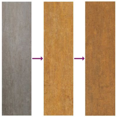 Portail de jardin 100x175 cm en acier Corten avec motif arbre vidaXL