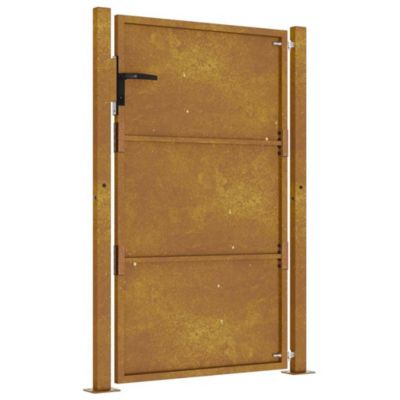 Portail de jardin,Porte de jardin,Portillons de jardin 100x125 cm en acier Corten 330619