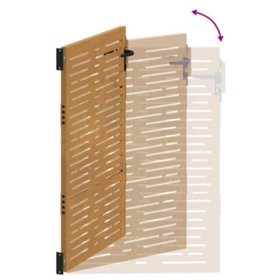 Portail de jardin,Porte de jardin,Portillons de jardin 85x150 cm acier corten conception de carré