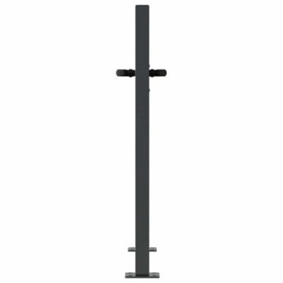 Portail de jardin,Porte de jardin,Portillons de jardin Anthracite 100x100 cm Acier Design Herbe