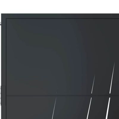 Portail de jardin,Porte de jardin,Portillons de jardin Anthracite 100x100 cm Acier Design Herbe