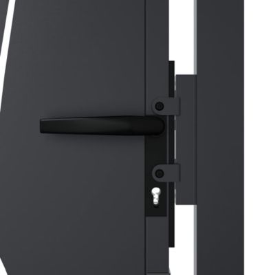 Portail de jardin,Porte de jardin,Portillons de jardin Anthracite 100x100 cm Acier Design Herbe