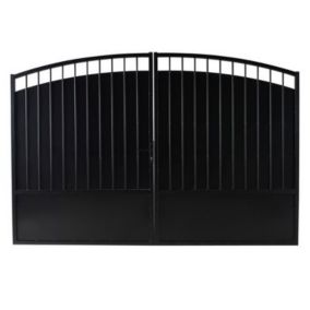 Portail fer Blooma Oria noir - 350 x h.181 cm