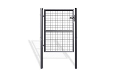 Portail grillagé 3m OLGA H.130cm + Portillon 1m OLGA H.130cm Gris