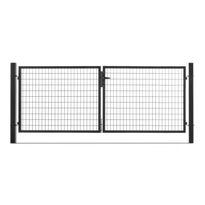 Portail grillagé acier galvanisé L 3m Noir H 1m00