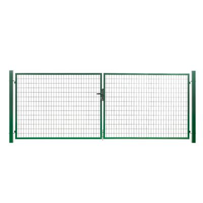 Portail grillagé Square passage 4m ht 1m20 vert