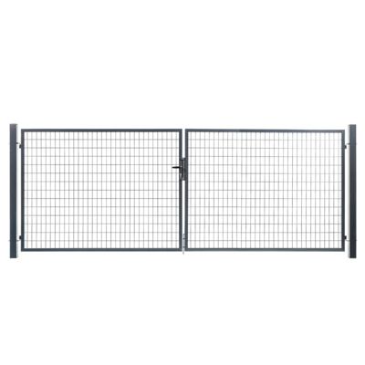 Portail grillagé Square passage 4m ht 2m gris anthracite