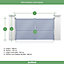 Portail Jardimat aluminium Chalon gris 7016 - 300 x h.167 cm