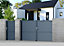 Portail Jardimat aluminium Perth gris anthracite - 300 x h.170 cm