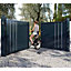 Portail Jardimat aluminium Valois gris 7016 sablé - 350 x h.180 cm