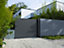 Portail Jardimat coulissant aluminium Auteuil gris 300 x h.156 cm