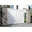 Portail Jardimat coulissant aluminium Bournois blanc 9016 - 300 x h.173,3 cm