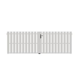 Portail Jardimat pvc Arènes blanc 9016 - 300 x h.140 cm