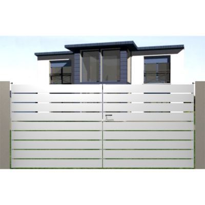 Portail Jardimat pvc Infiny recoupable blanc - 350 x h.160 cm