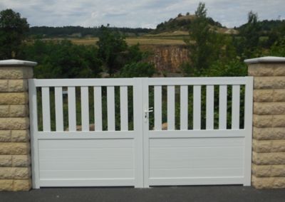 Portail Pvc Naussac Blanc 300 X H 150 Cm Castorama
