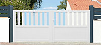 Portail pvc Naussac blanc - 300 x h.150 cm