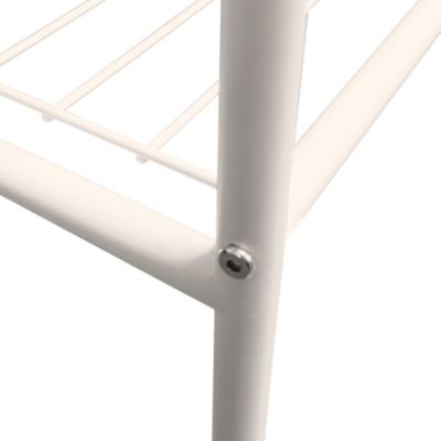 Portant à vêtements en métal beige Bridge 1 étagère et 1 penderie