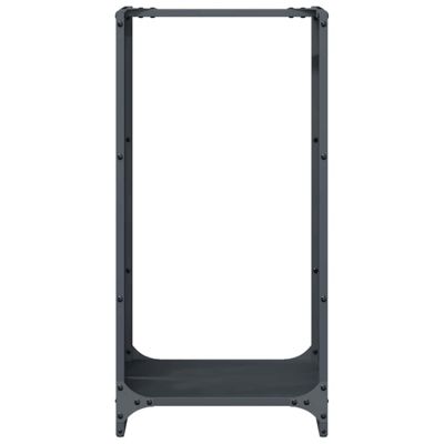Portant de bois chauffage anthracite 40x30x80 cm