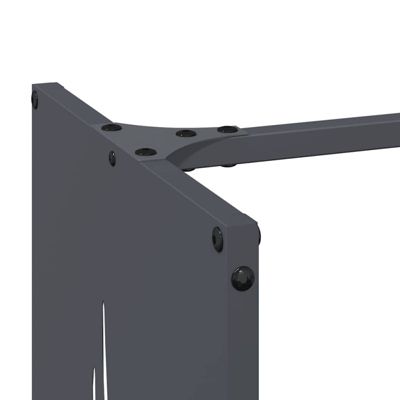 Portant de bois chauffage anthracite 40x30x80 cm