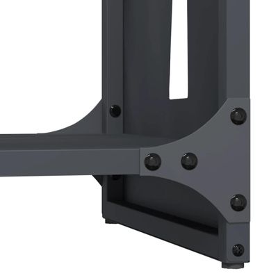 Portant de bois chauffage anthracite 40x30x80 cm