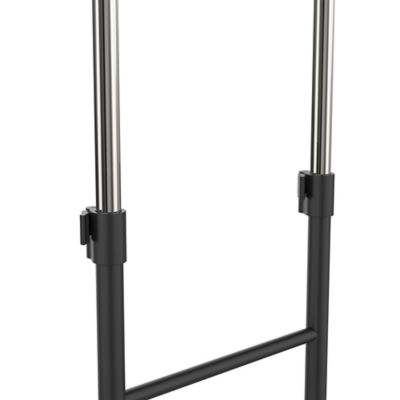 Portant double avec étagère l. 141,5 x H. 178 cm
