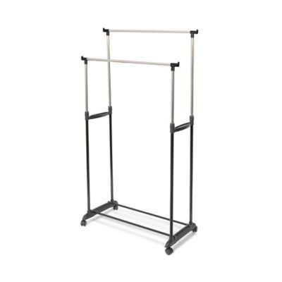 Portant double avec roues l. 78 x H. 165 x P. 42 cm