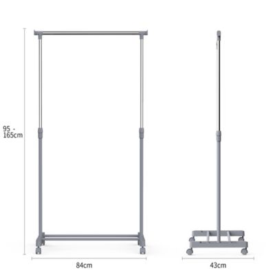 Portant simple avec étagère l. 84 x H. 160 cm