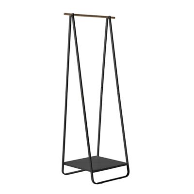 Portant simple en métal avec tablette Compactor Gustaf coloris noir H ...