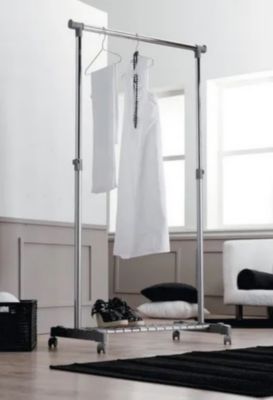 Portant simple Loft avec étagère l. 83,5 x H. 160 cm