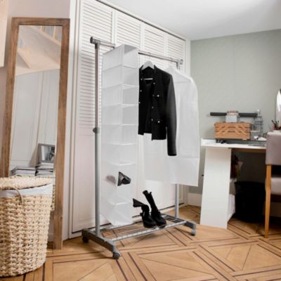 Portant simple Loft avec étagère l. 83,5 x H. 160 cm