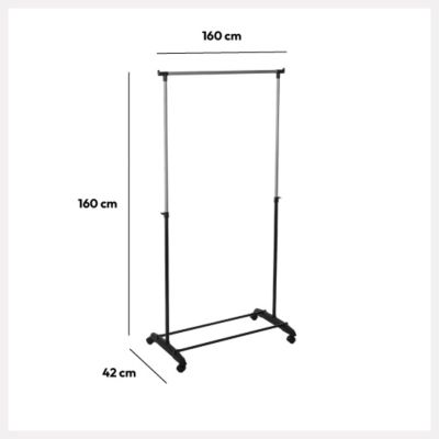 Portant à vêtement extensible à roulettes "Pan" - 5five