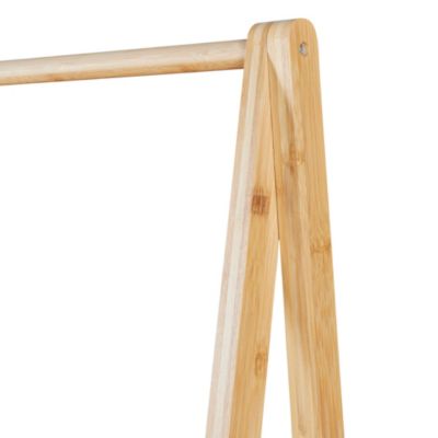 Portant à vêtements Öckerö bambou 150 x 60 x 40 cm naturel en.casa