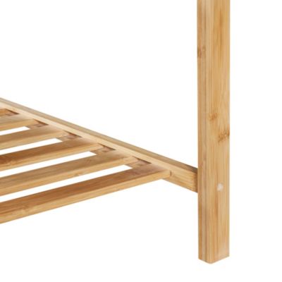 Portant à vêtements Öckerö bambou 150 x 60 x 40 cm naturel en.casa