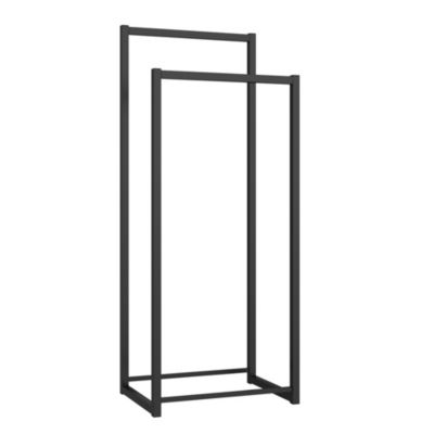 Portant à vêtements Holtalen acier 100 x 40 x 30 cm noir en.casa